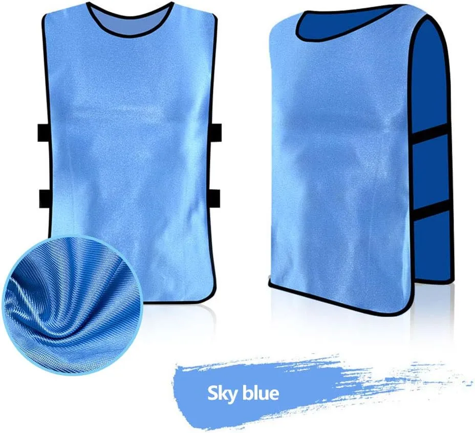 12 Pack Pennies for Soccer Scrimmage Vest Practice Jersey for Adult Youth