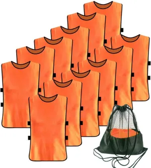 12 Pack Pennies for Soccer Scrimmage Vest Practice Jersey for Adult Youth