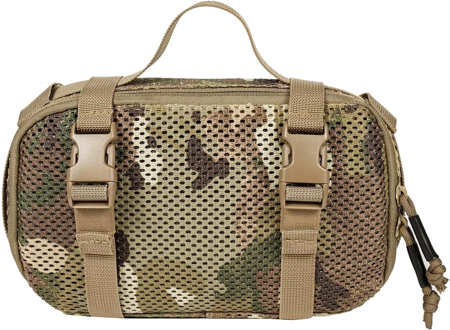 4 Set Tactical Packing Cubes Compressible Mesh Duffle Storage Bag,Portable Edc Molle Pouch Organizer.
