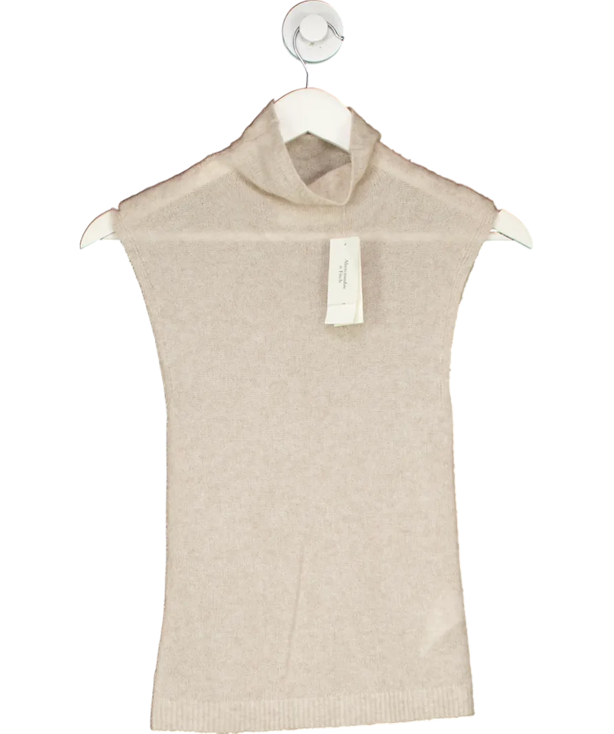 Abercrombie & Fitch Beige Merino Wool Blend Top UK XS