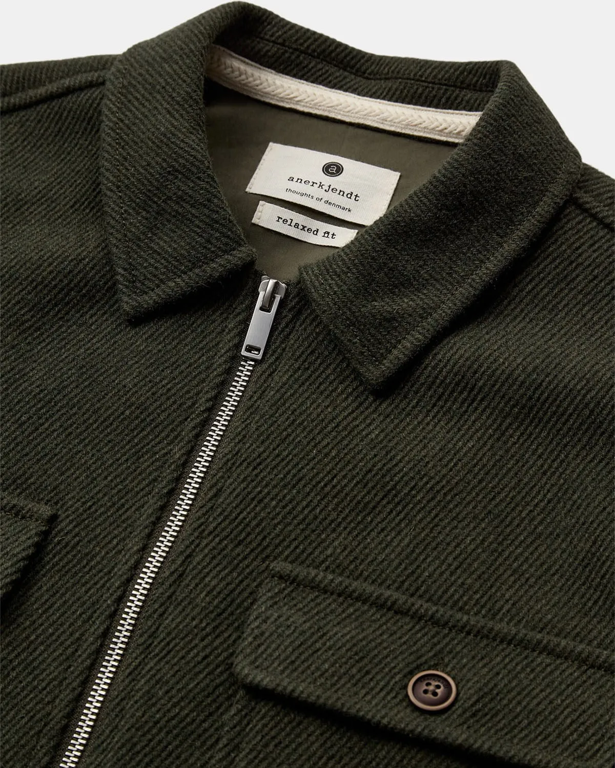 AKHANKY HEAVY TWILL OVERSHIRT - Forest night