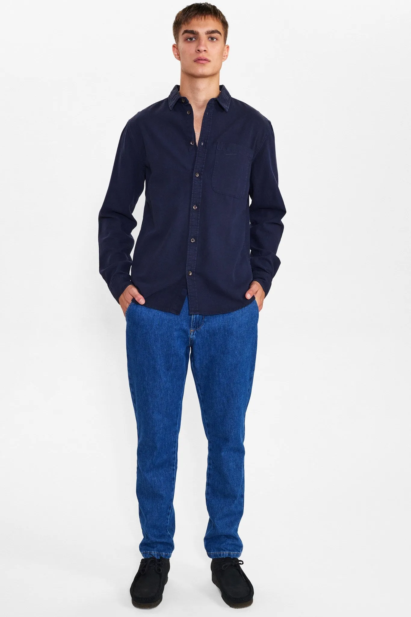 AKLOUIS HEAVY OXFORD SHIRT - Dark Navy
