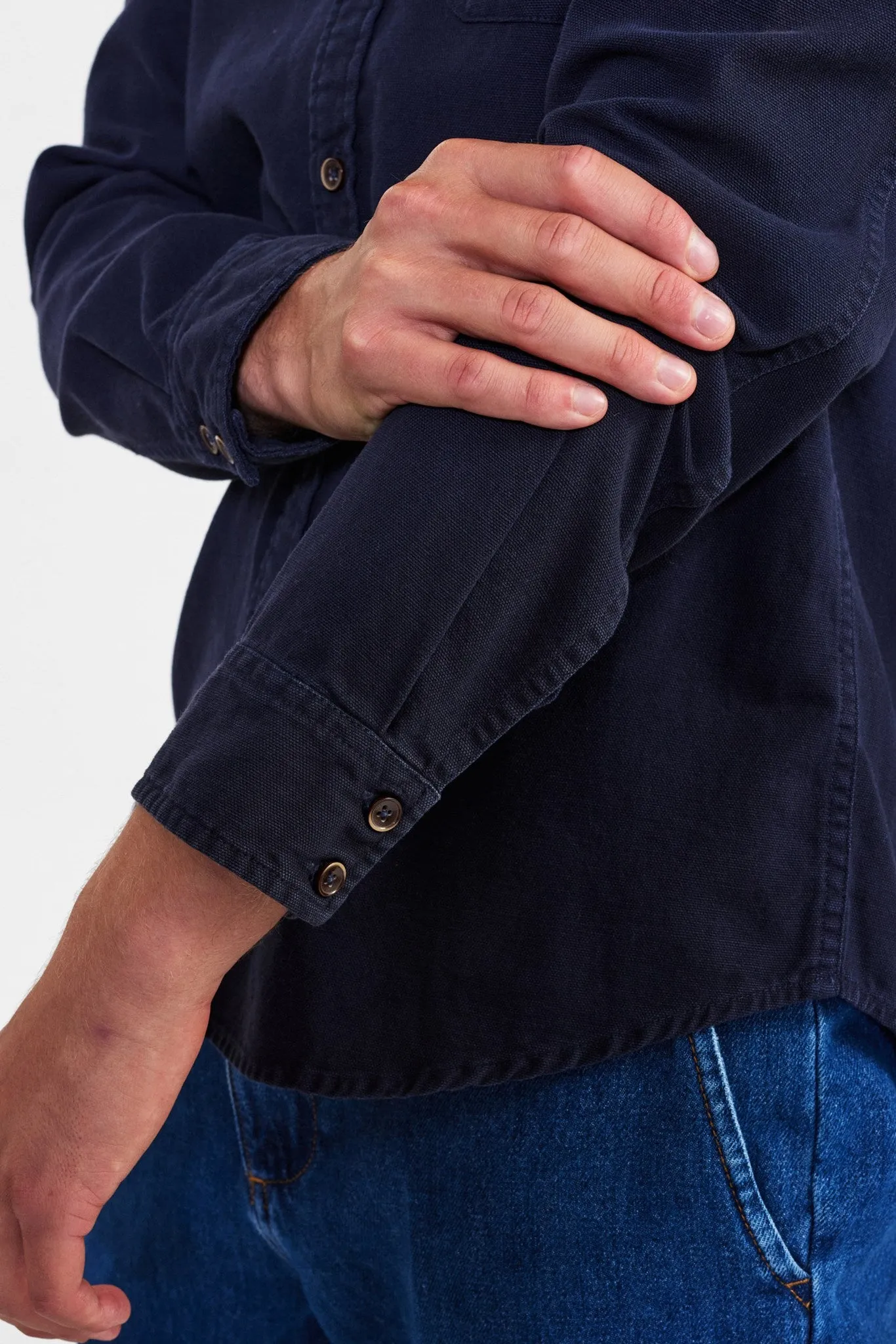 AKLOUIS HEAVY OXFORD SHIRT - Dark Navy
