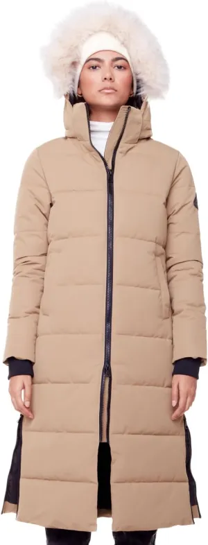 ALPINE NORTH Kluane Womens Vegan Down Recycled Ultra Long Winter Parka with Hood