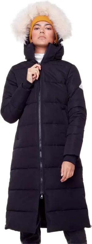 ALPINE NORTH Kluane Womens Vegan Down Recycled Ultra Long Winter Parka with Hood