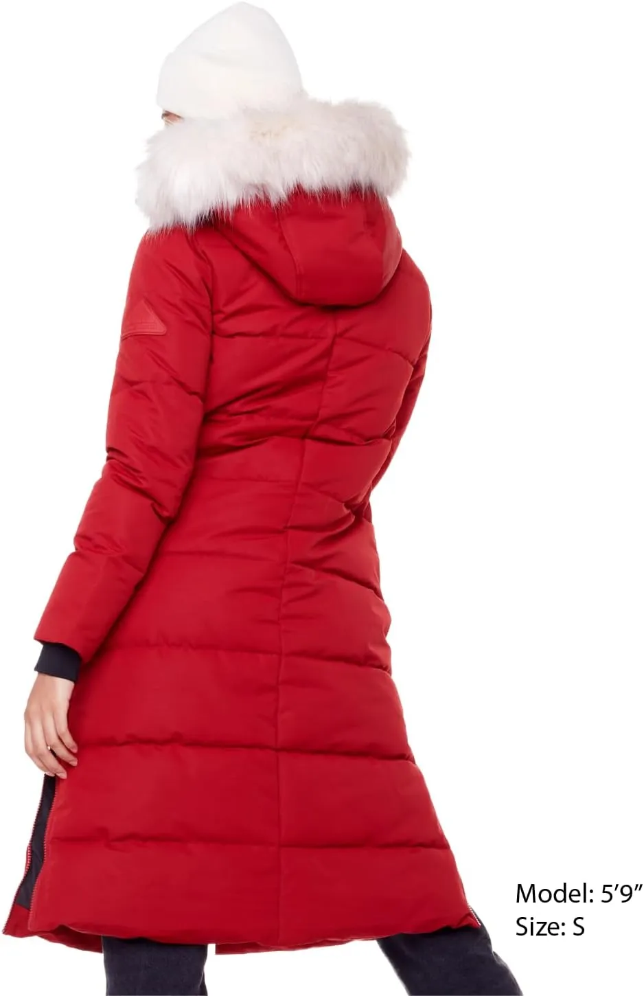 ALPINE NORTH Kluane Womens Vegan Down Recycled Ultra Long Winter Parka with Hood