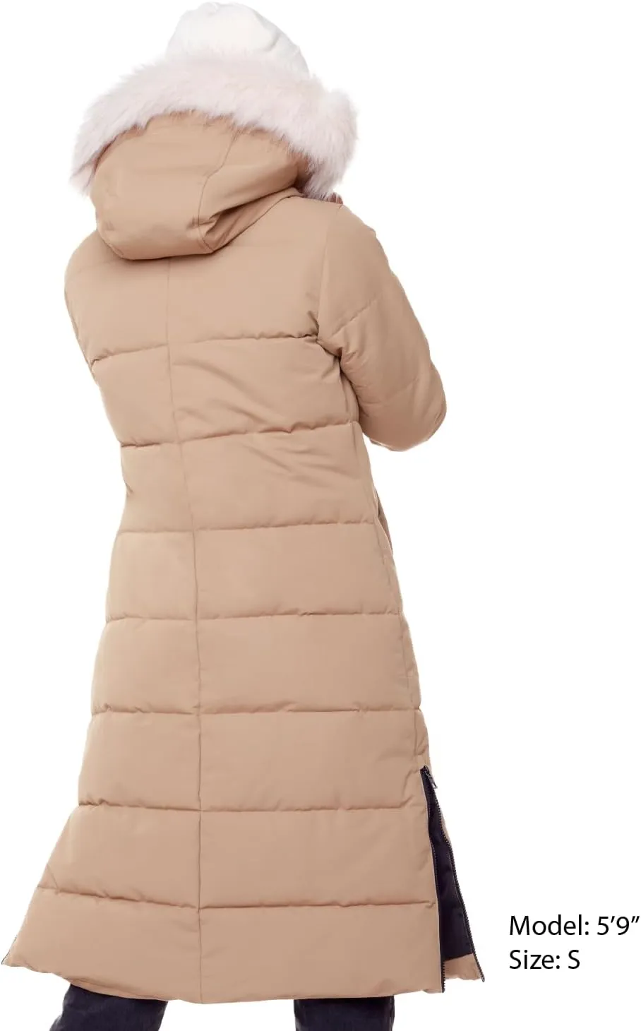 ALPINE NORTH Kluane Womens Vegan Down Recycled Ultra Long Winter Parka with Hood