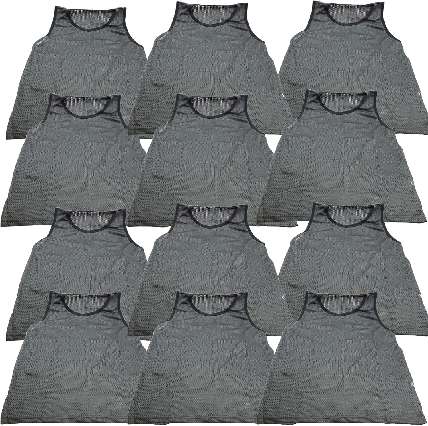 BlueDot Trading 12 Adult Men Woman Unisex Sports Pinnie Scrimmage Training Vest, Nylon Mesh  Soccer, Field Hockey, Lacrosse