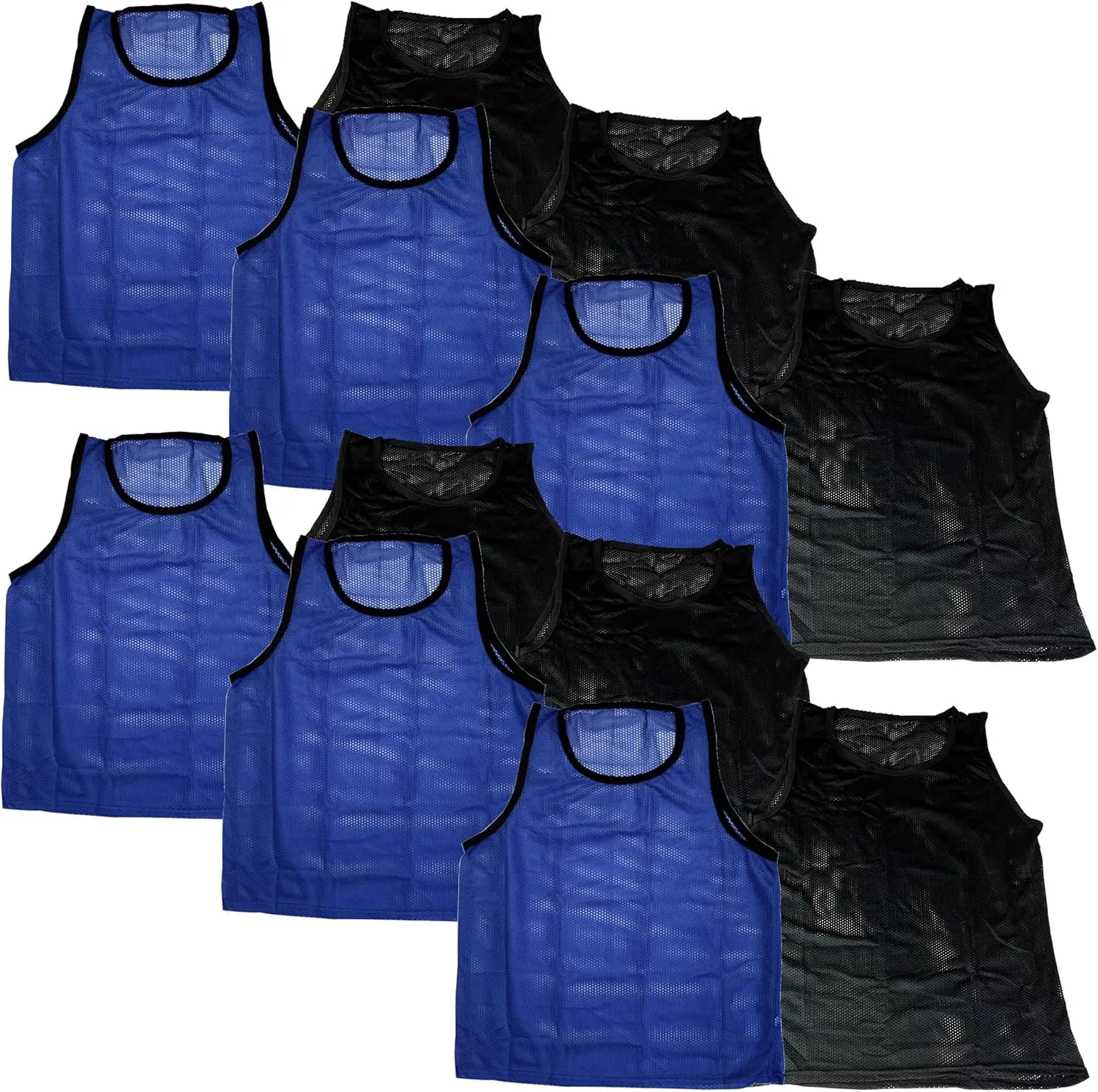 BlueDot Trading 12 Adult Men Woman Unisex Sports Pinnie Scrimmage Training Vest, Nylon Mesh  Soccer, Field Hockey, Lacrosse