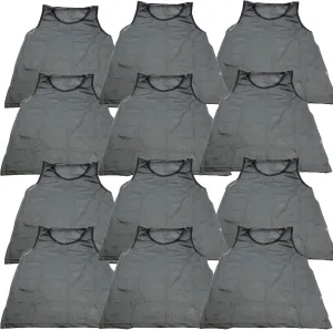 BlueDot Trading 12 Adult Men Woman Unisex Sports Pinnie Scrimmage Training Vest, Nylon Mesh  Soccer, Field Hockey, Lacrosse