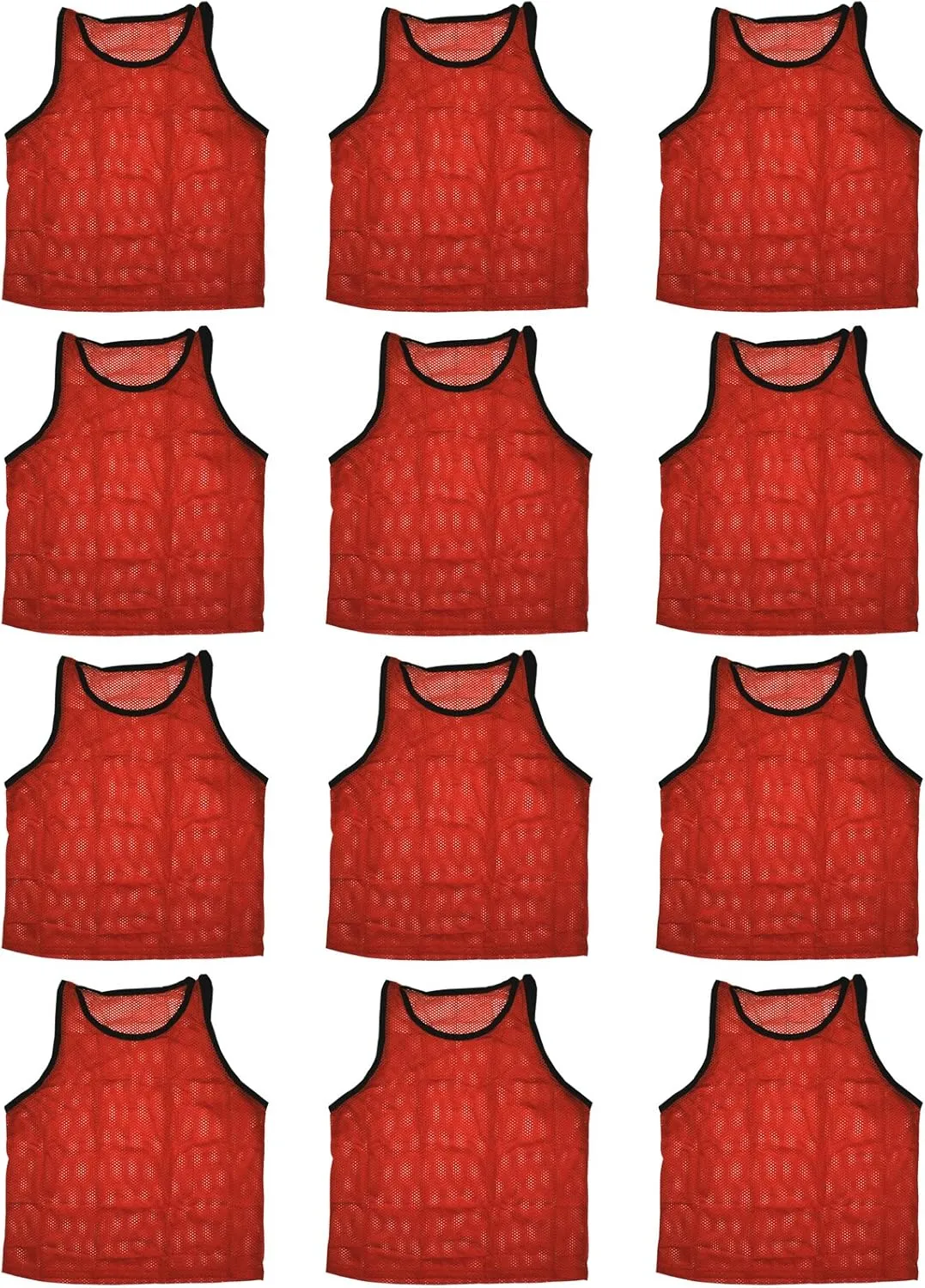 BlueDot Trading 12 Adult Men Woman Unisex Sports Pinnie Scrimmage Training Vest, Nylon Mesh  Soccer, Field Hockey, Lacrosse