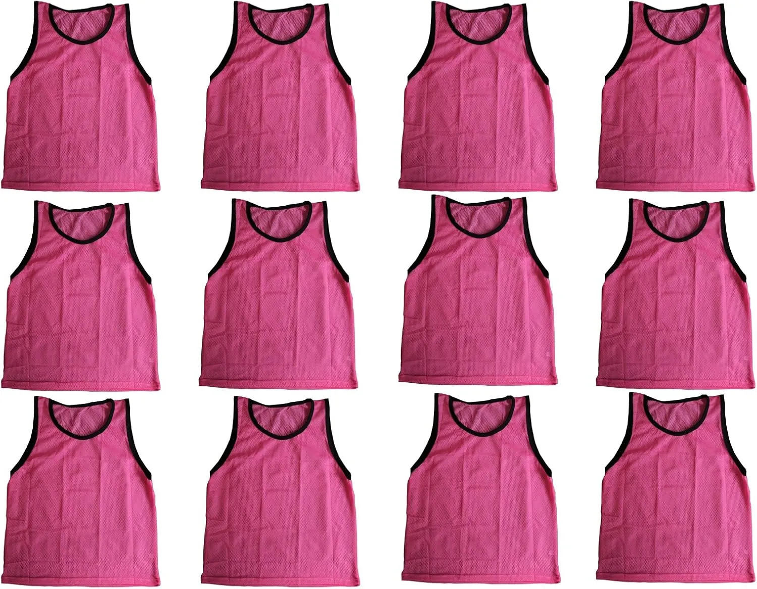 BlueDot Trading 12 Adult Men Woman Unisex Sports Pinnie Scrimmage Training Vest, Nylon Mesh  Soccer, Field Hockey, Lacrosse
