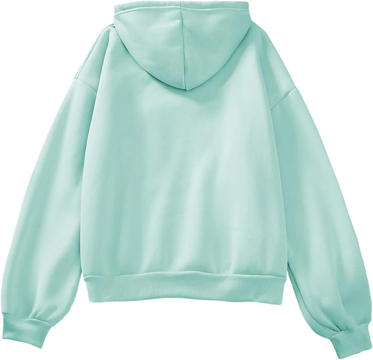 Bobeutou Cute Mushroom Graphic Kawaii Sweatshirt for Teen Girls Oversized Aesthetic Warm Hoodie Tops with Pocket Pullover