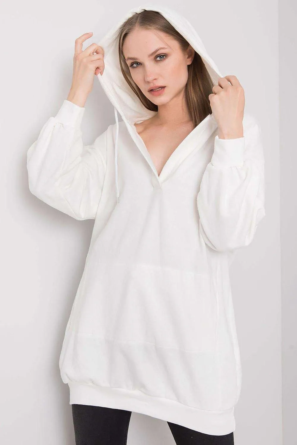 Chic Hooded Sweatshirt with Front Pocket - Ultimate Casual Style