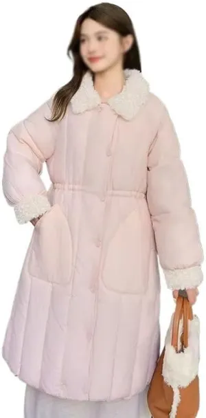 Cotton Padded Coat Women's Puffer Jacket Thick Cotton Winter Coat