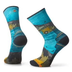 Hike Light Cushion Great Excursion Print Crew Socks – Merino Wool Performance