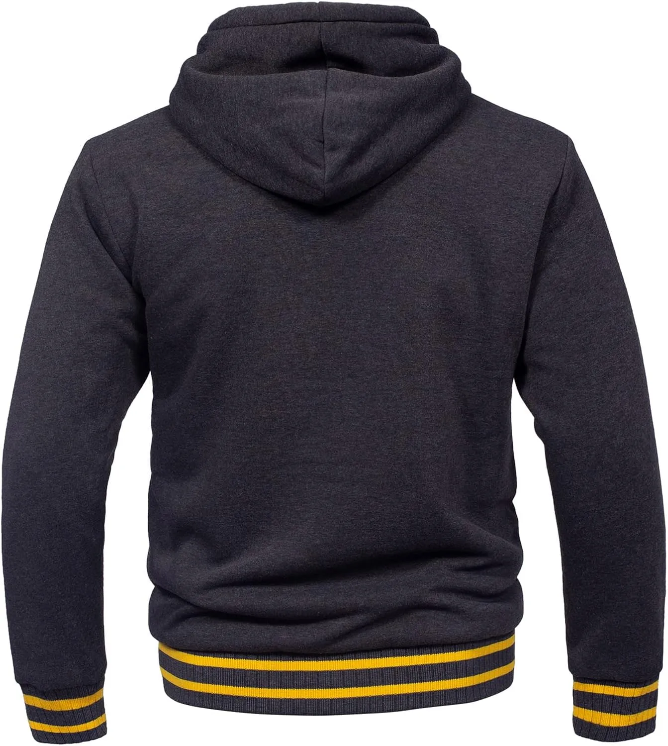 Hoodies for Men Casual Zip Up Heavyweight Fleece Hooded Sweatshirts Winter Sherpa Lined Warm Pullover Jackets