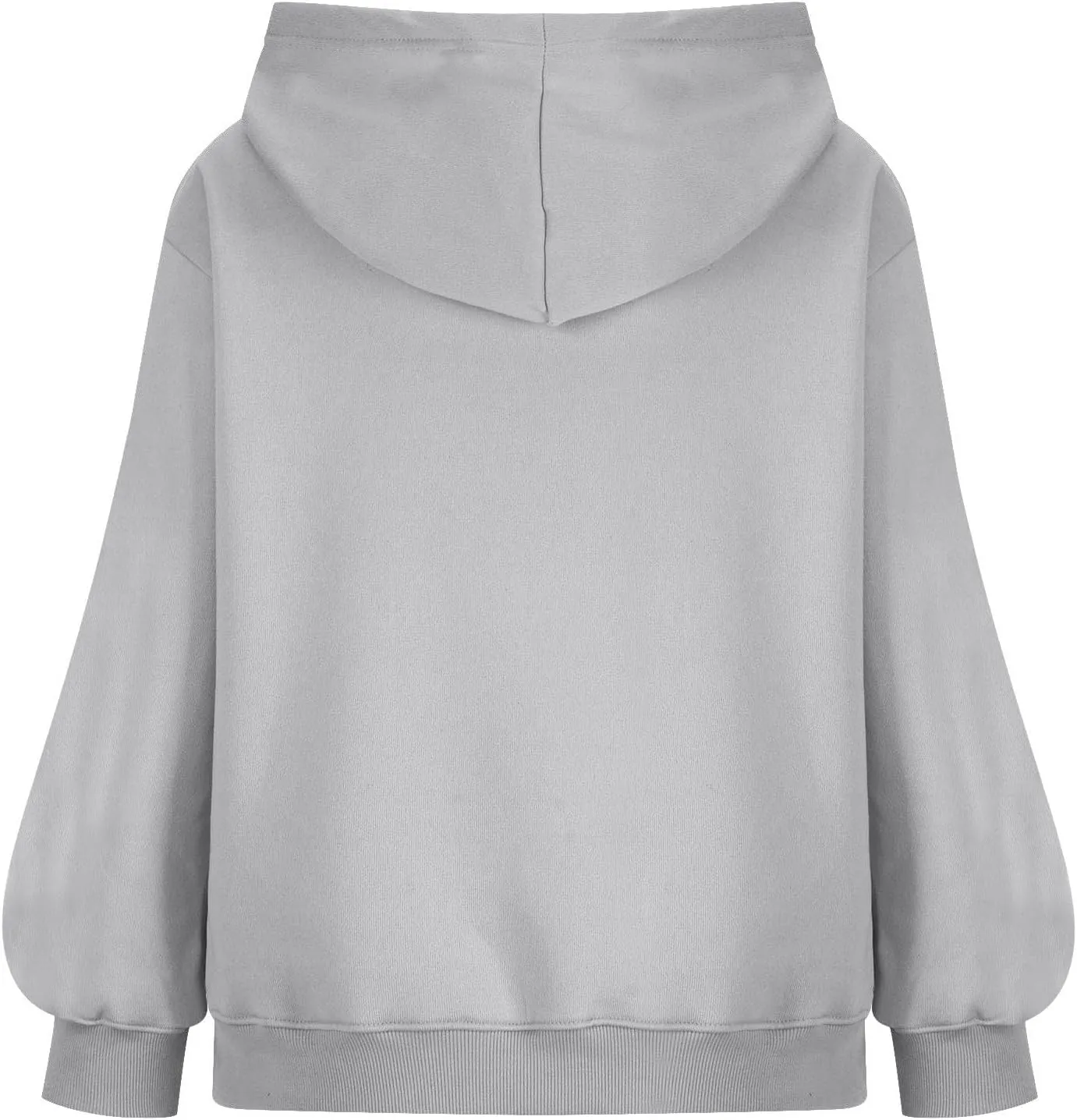 Hoodies For Women Loose Solid Long Sleeve Drawstring Oversized Sweatshirt Trendy Pullover Fall Winter Warm