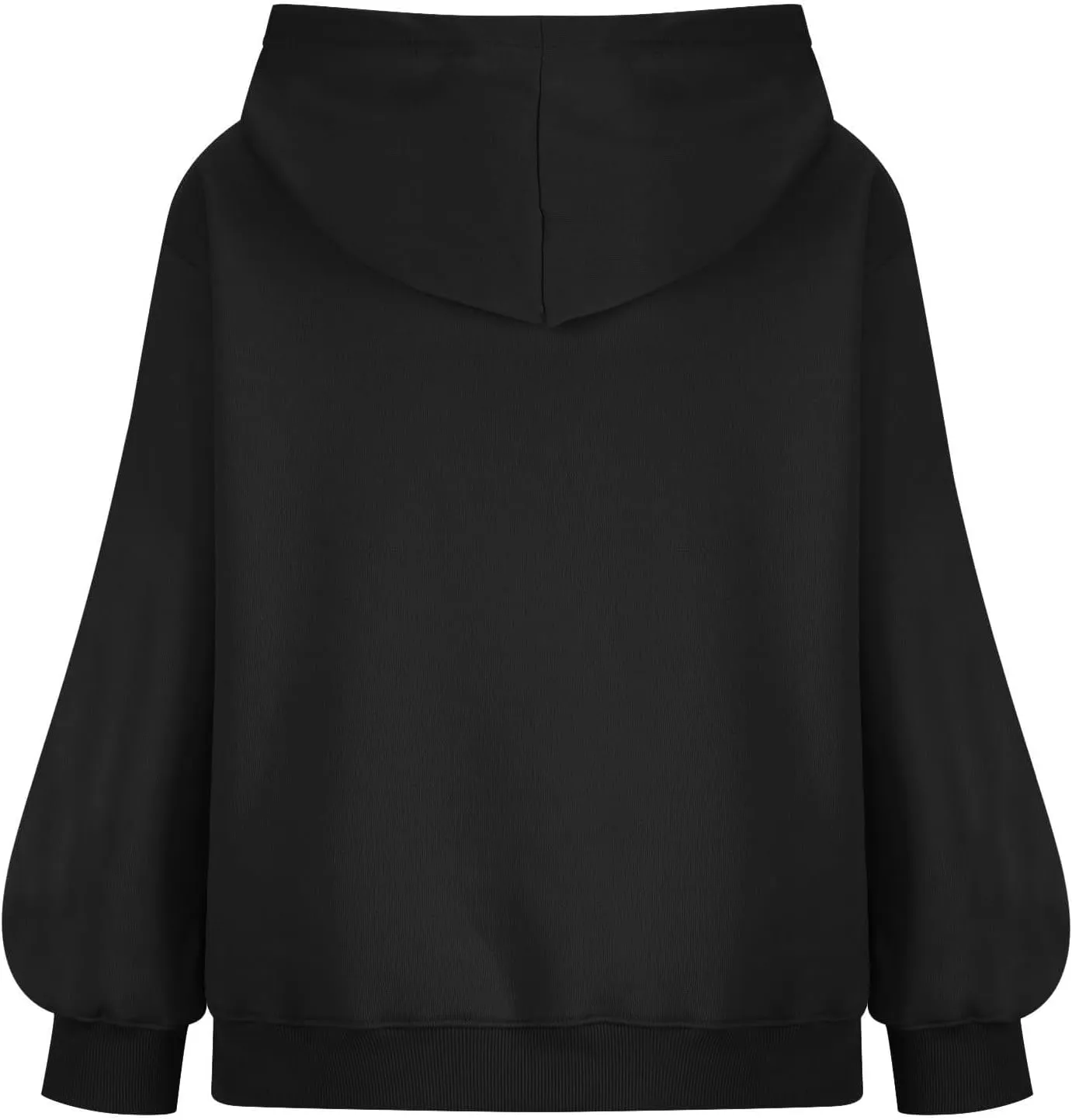 Hoodies For Women Loose Solid Long Sleeve Drawstring Oversized Sweatshirt Trendy Pullover Fall Winter Warm