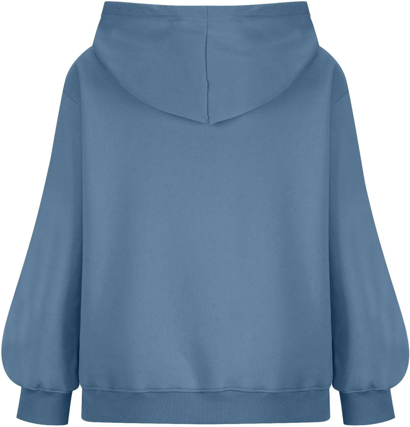 Hoodies For Women Loose Solid Long Sleeve Drawstring Oversized Sweatshirt Trendy Pullover Fall Winter Warm