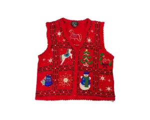 Horse And Bells-Small Christmas Sweater