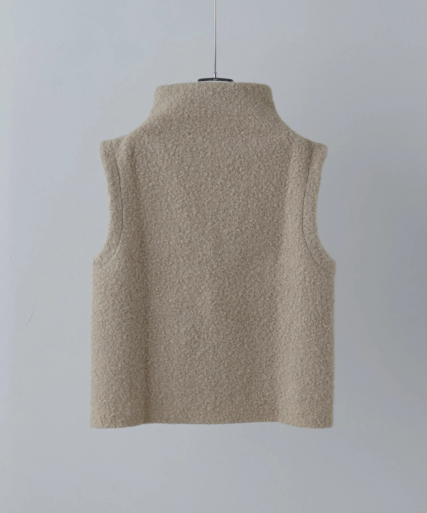 Ling wool high-neck vest