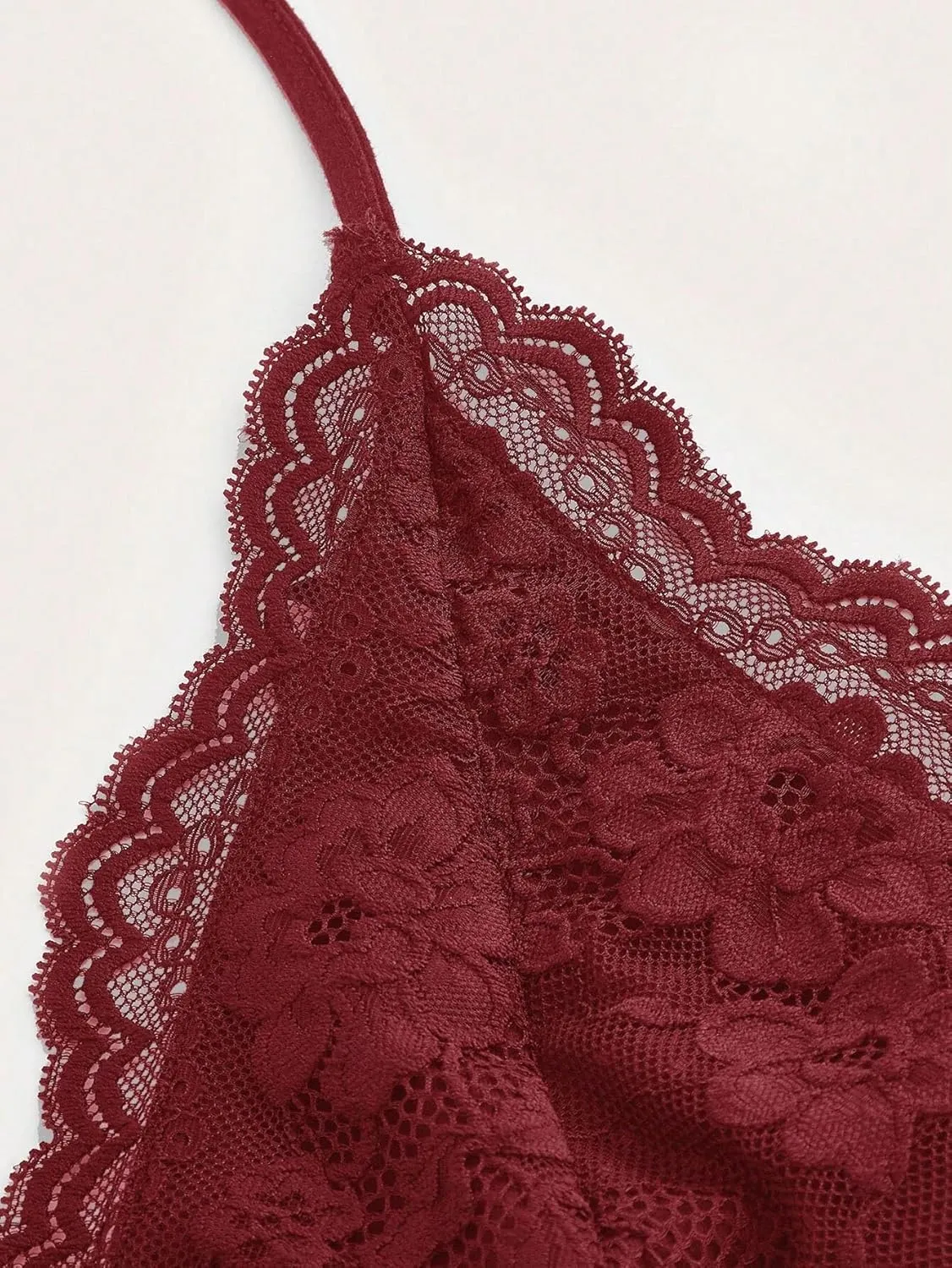 LOFAAC Women Sexy Y2K V Neck Lace Patchwork Halter Tank Top Cute Slim Sleeveless Ruched Lace Trim Going Out Cami Shirt