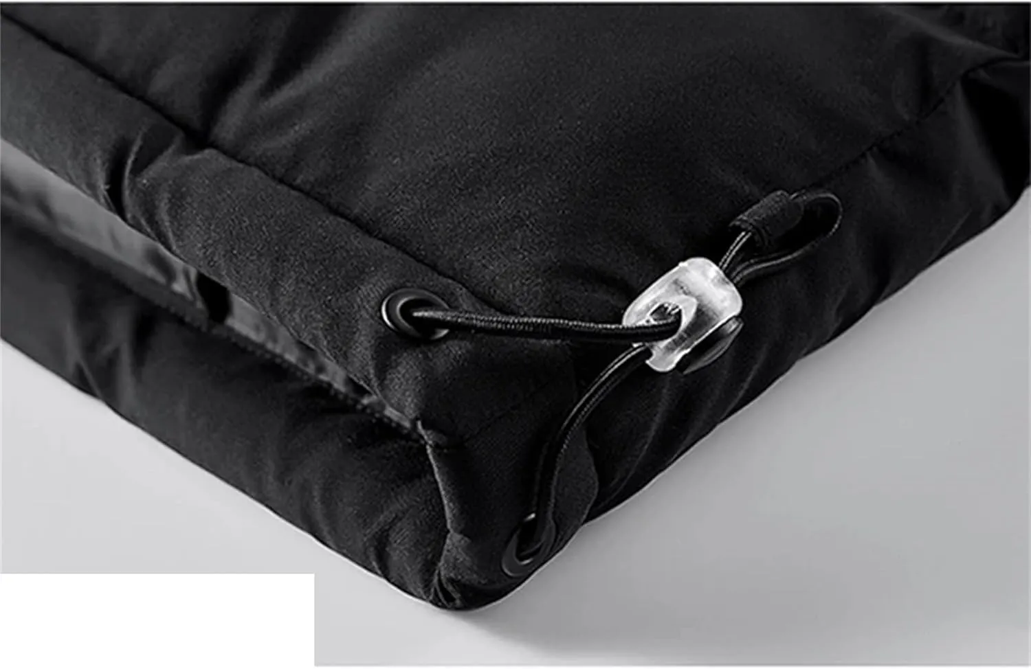 Men Color Matching Stand Collar Cotton-Padded Thick Casual Warm Zipper Long Sleeve Parka Coat