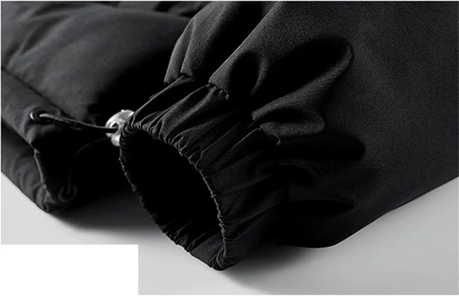 Men Color Matching Stand Collar Cotton-Padded Thick Casual Warm Zipper Long Sleeve Parka Coat
