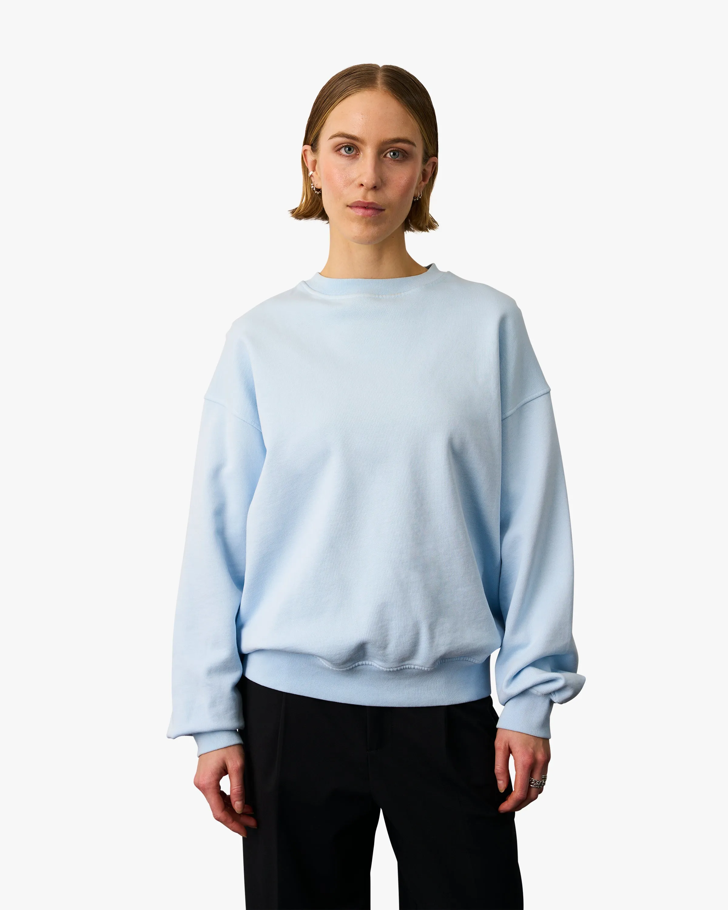 Organic Oversized Crew - Oxblood Red