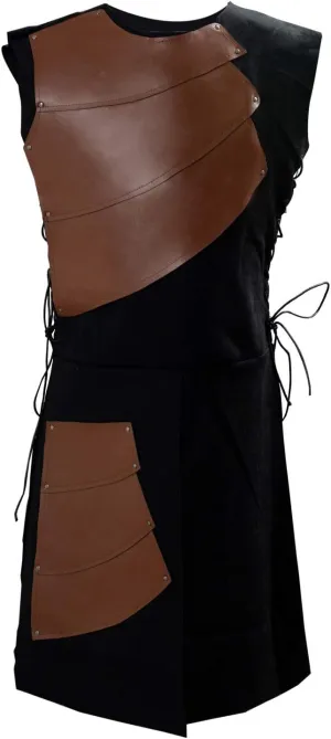 Pexlaxy Men's Medieval Sleeveless Waistcoats Costume Renaissance Victorian Waistcoats Vests