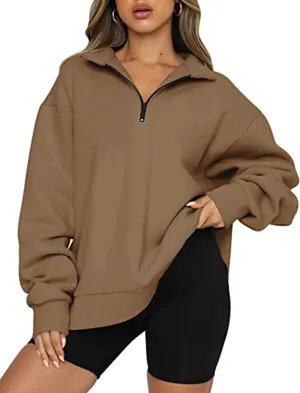 PLMOKN Hoodies for Women Zip Up Fashion Cropped Sweatshirts Long Sleeve Fall Winter Fuzzy Warm Pullover Outfits Clothes
