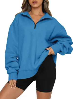 PLMOKN Hoodies for Women Zip Up Fashion Cropped Sweatshirts Long Sleeve Fall Winter Fuzzy Warm Pullover Outfits Clothes
