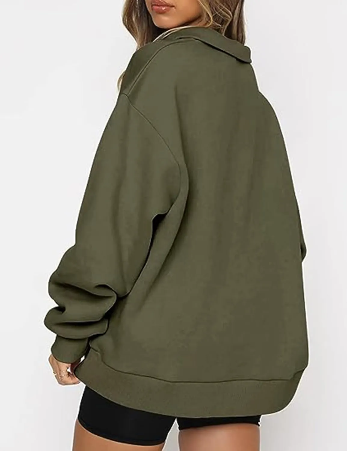 PLMOKN Hoodies for Women Zip Up Fashion Cropped Sweatshirts Long Sleeve Fall Winter Fuzzy Warm Pullover Outfits Clothes