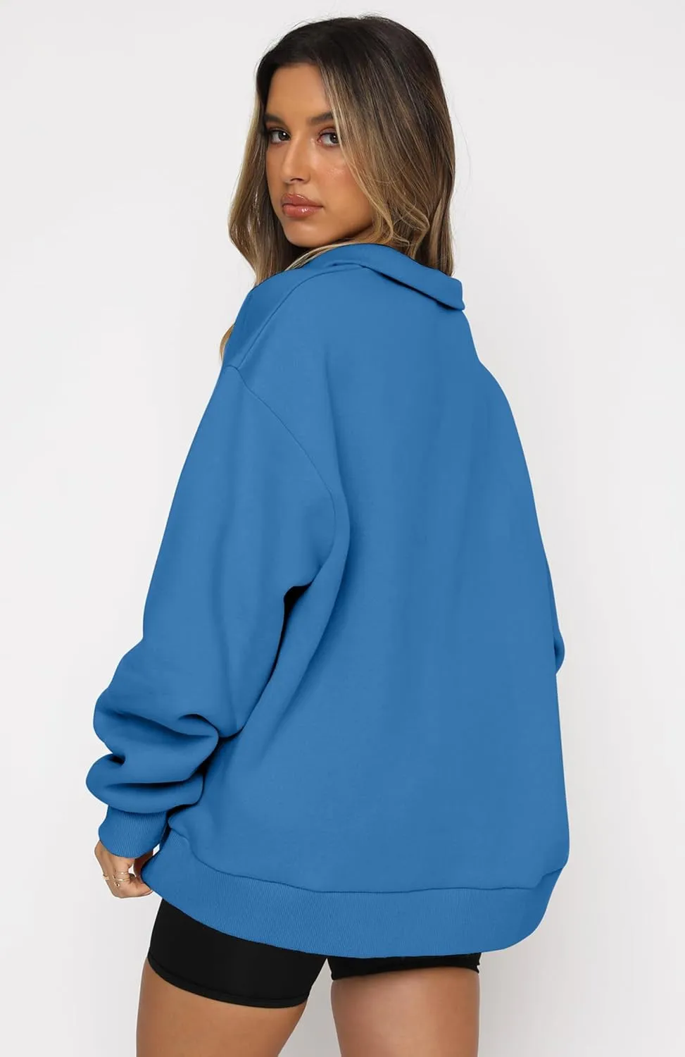 PLMOKN Hoodies for Women Zip Up Fashion Cropped Sweatshirts Long Sleeve Fall Winter Fuzzy Warm Pullover Outfits Clothes