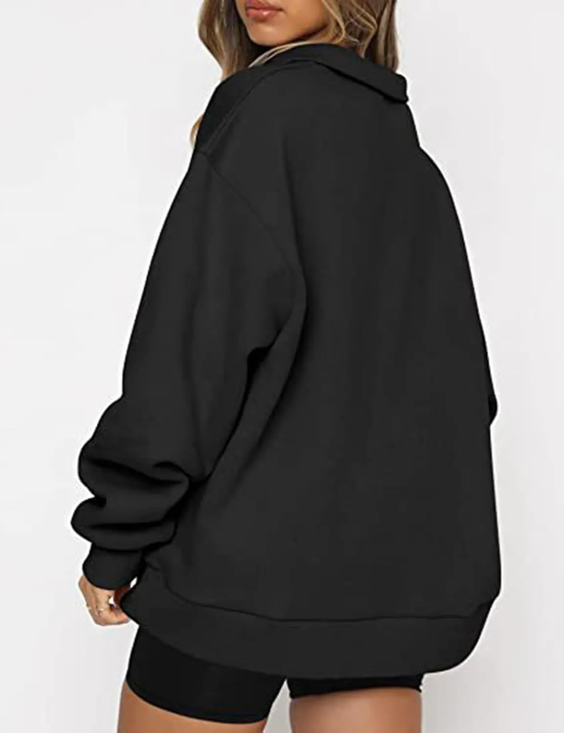 PLMOKN Hoodies for Women Zip Up Fashion Cropped Sweatshirts Long Sleeve Fall Winter Fuzzy Warm Pullover Outfits Clothes