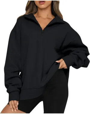 PLMOKN Hoodies for Women Zip Up Fashion Cropped Sweatshirts Long Sleeve Fall Winter Fuzzy Warm Pullover Outfits Clothes