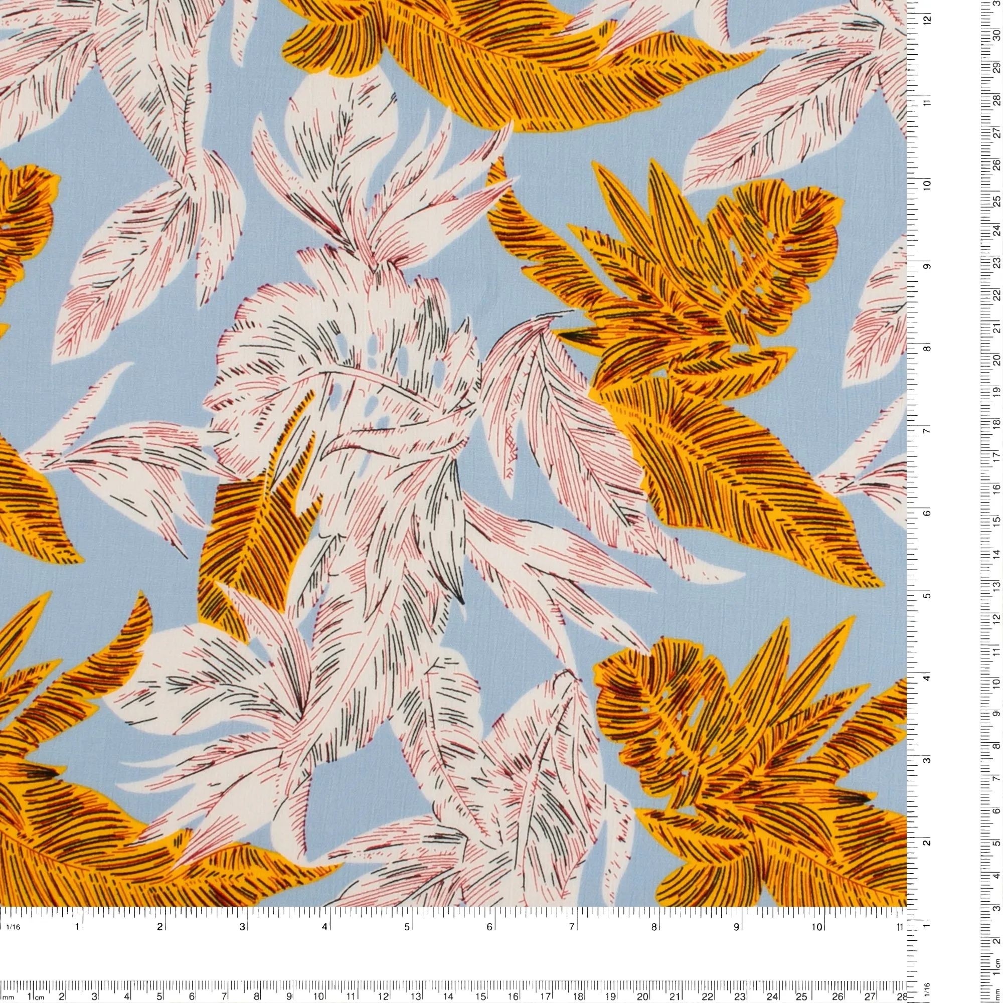 Printed Rayon Yoryu - TALIA  001 - Blue
