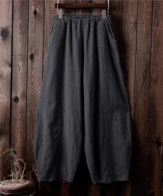 Sakura Wide Leg Linen Pants | Zen