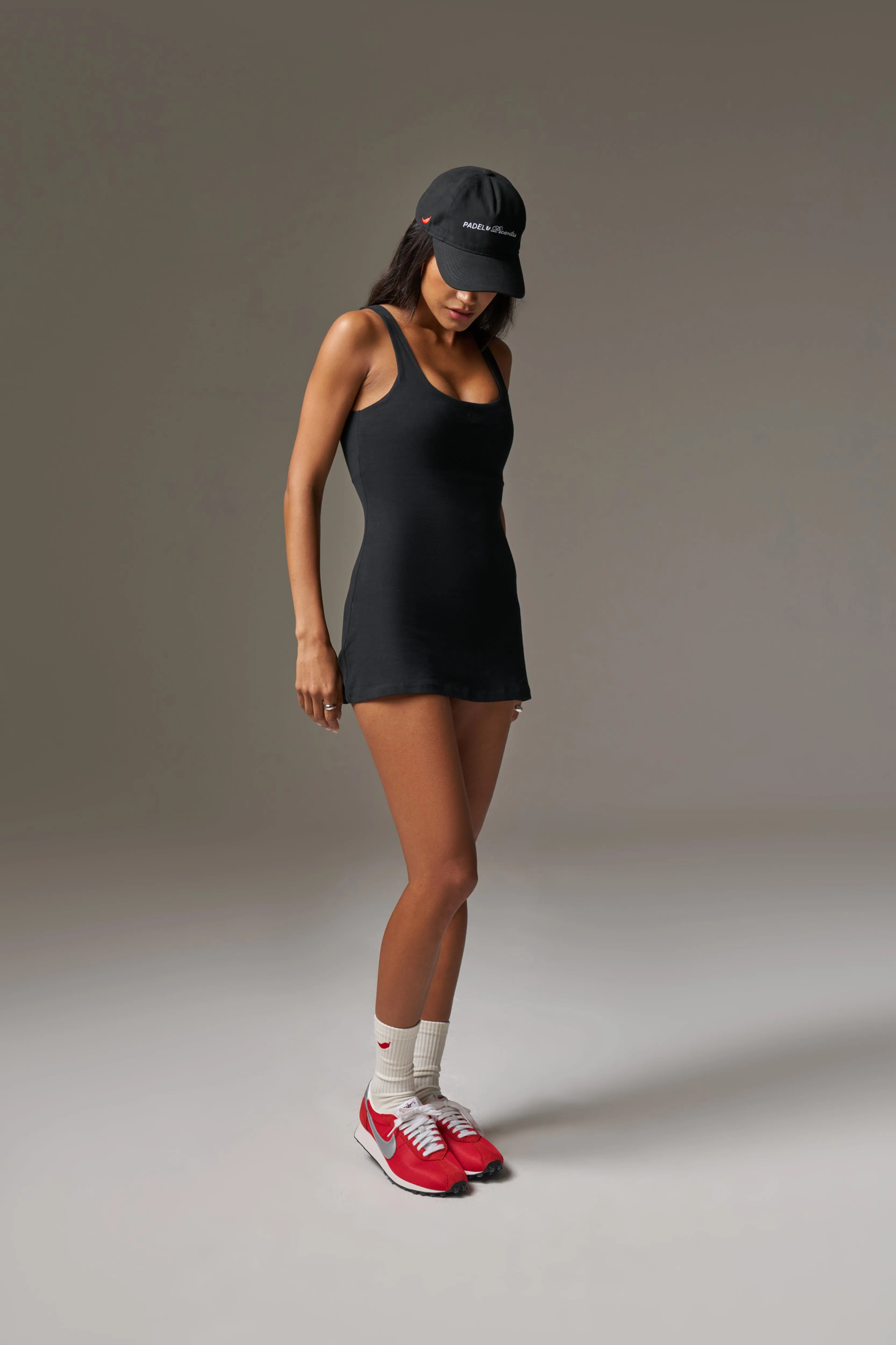 SOFT TOUCH SKORT DRESS - BLACK