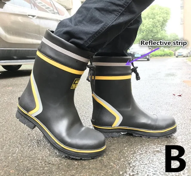 Steel Toe Anti-puncture Rubber Waterproof Boots