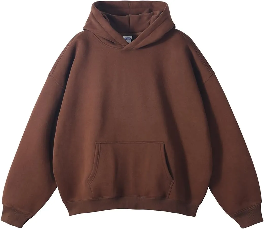VFIVE UNFOUR 350gsm Thick Cotton Lined Hoodies Winter Oversized Blank Hoodies Warm Sweatshirts
