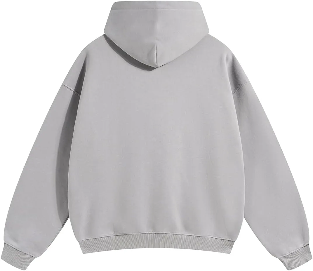 VFIVE UNFOUR 350gsm Thick Cotton Lined Hoodies Winter Oversized Blank Hoodies Warm Sweatshirts