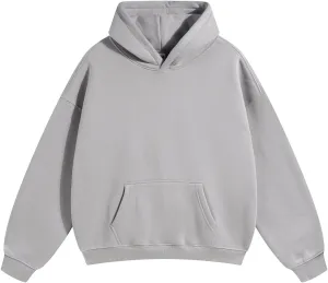 VFIVE UNFOUR 350gsm Thick Cotton Lined Hoodies Winter Oversized Blank Hoodies Warm Sweatshirts