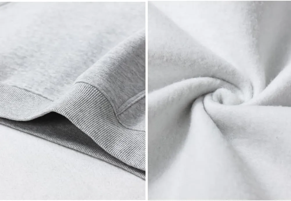 VFIVE UNFOUR 350gsm Thick Cotton Lined Hoodies Winter Oversized Blank Hoodies Warm Sweatshirts