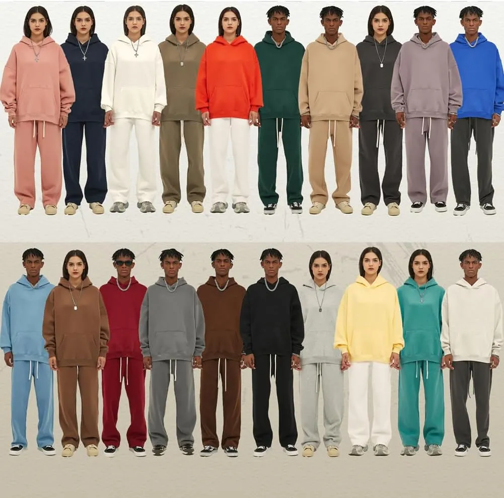 VFIVE UNFOUR 350gsm Thick Cotton Lined Hoodies Winter Oversized Blank Hoodies Warm Sweatshirts