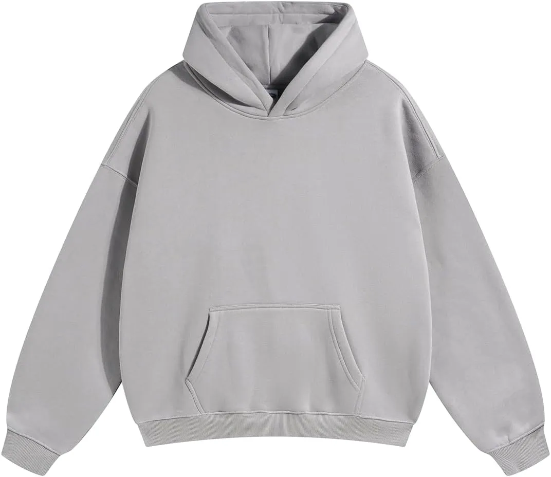 VFIVE UNFOUR 350gsm Thick Cotton Lined Hoodies Winter Oversized Blank Hoodies Warm Sweatshirts