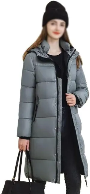 Winter Down Cotton Long Parkas Women's Thick Warm Korean Padded Jacket Winter Clothes Women Coat
