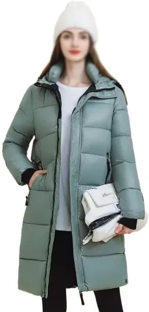 Winter Down Cotton Long Parkas Women's Thick Warm Korean Padded Jacket Winter Clothes Women Coat