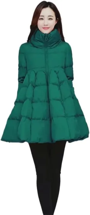Winter Parkas Women Jacket Thicken Down Cotton Jacket Mid-Long Outerwear Warm Cotton Padded Coats